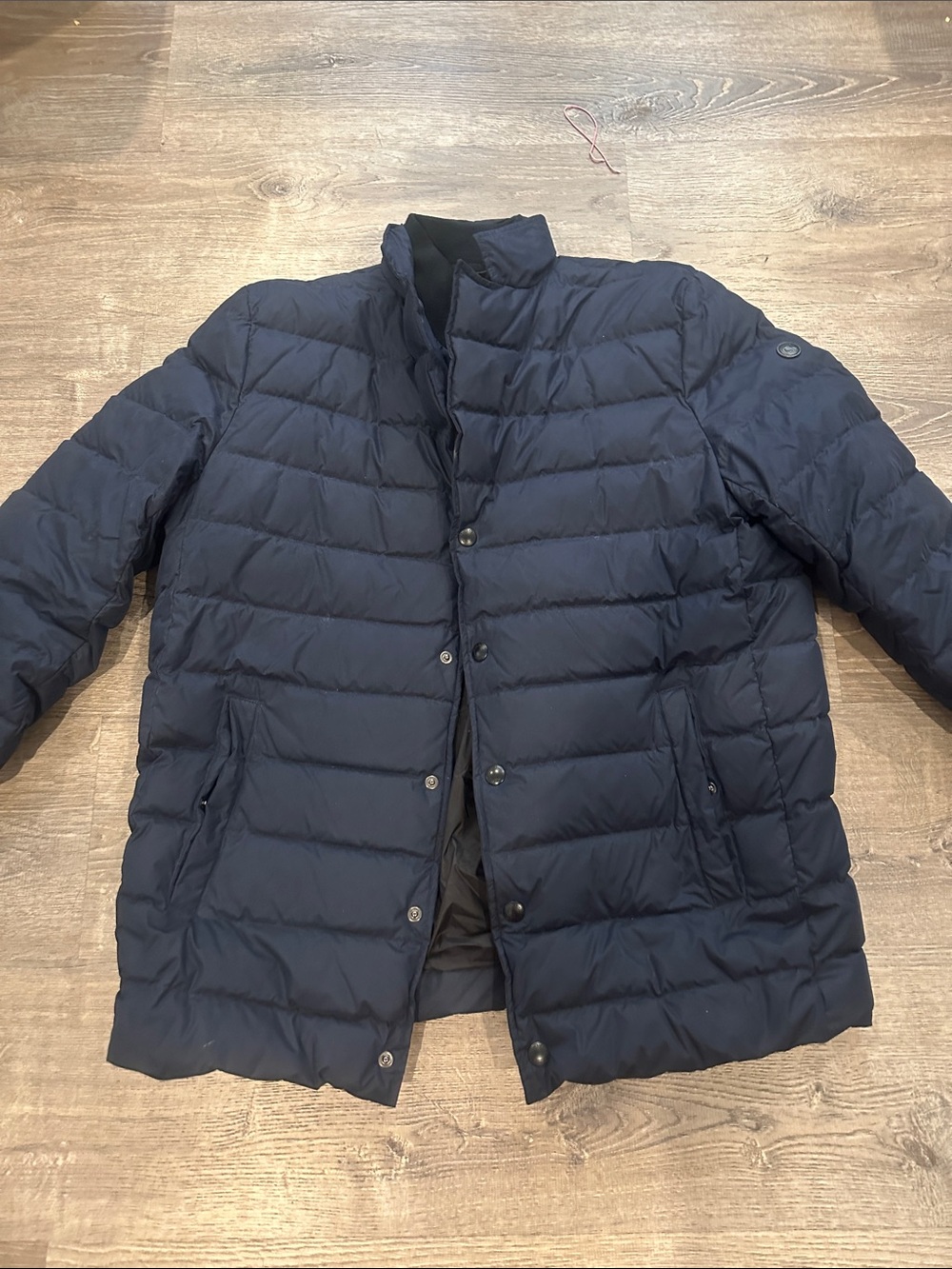 Calvin Klein Men's Dark Blue Quilted Puffer Jacket
